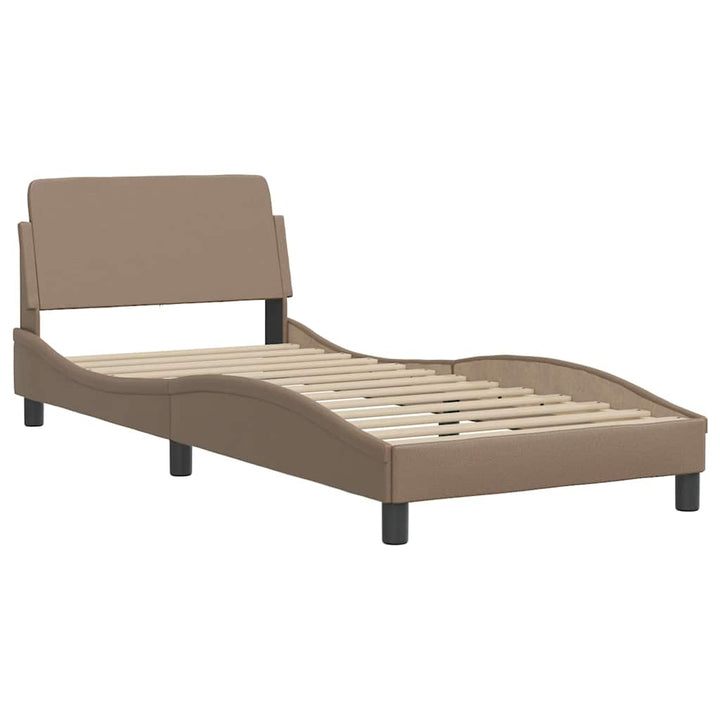 sengeramme Dover 80x200 cm kunstlæder cappuccinofarvet