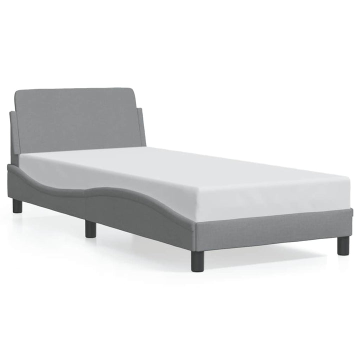 sengeramme Dover Lysegrå 90x190 cm Stof