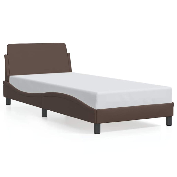 sengeramme Dover 90x190 cm kunstlæder brun