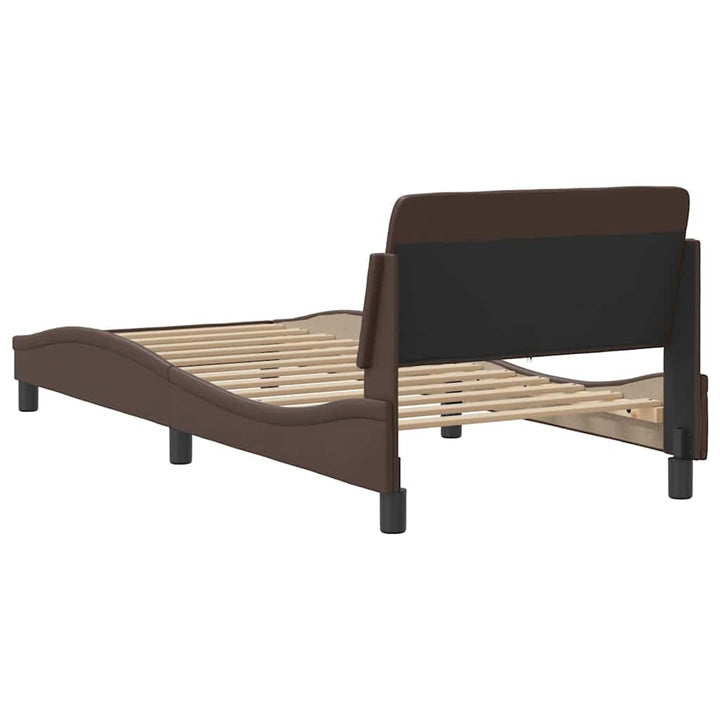 sengeramme Dover 90x190 cm kunstlæder brun