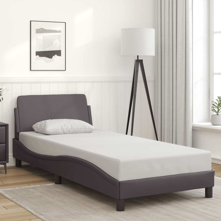 sengeramme Dover 90x190 cm kunstlæder grå