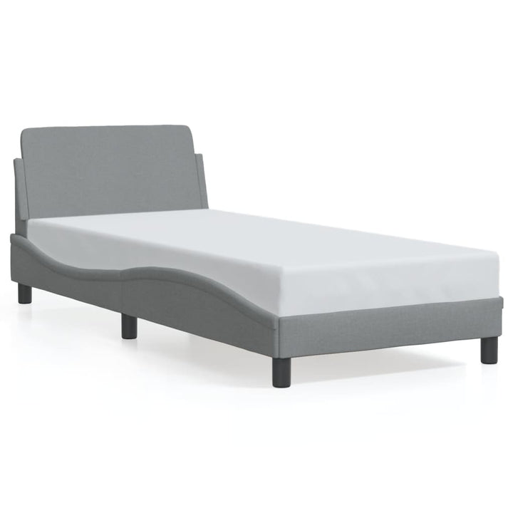 sengeramme Dover Lysegrå 90x200 cm Stof