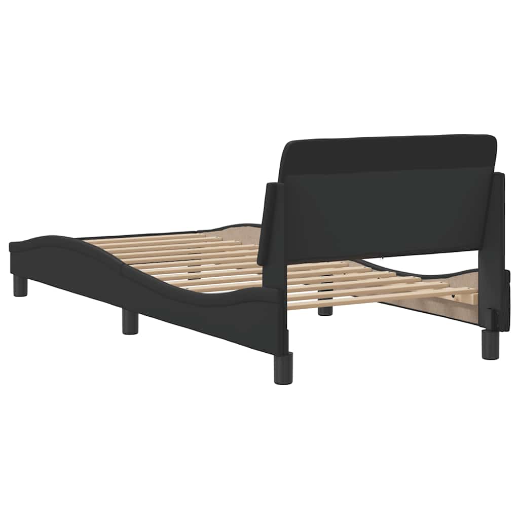 sengeramme Dover 90x200 cm kunstlæder sort