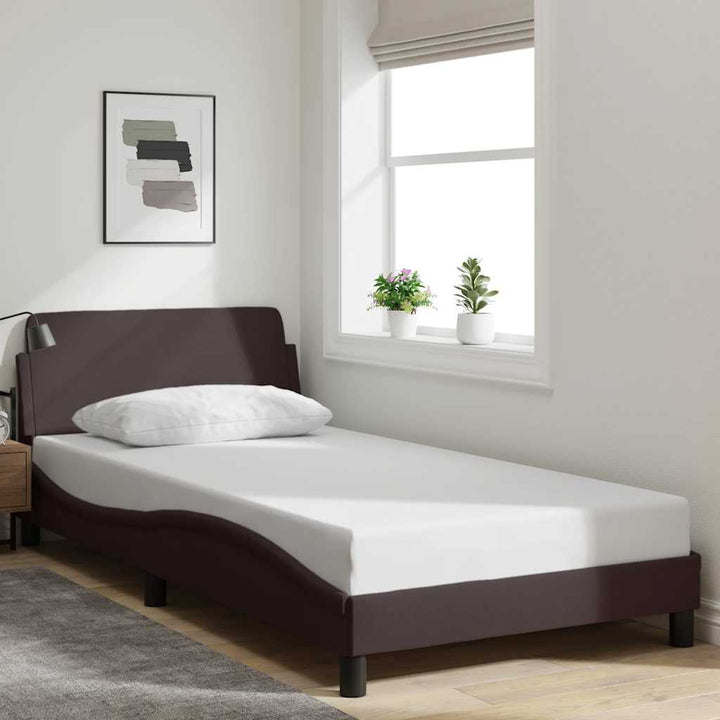 sengeramme Dover Mørkebrun 100x200 cm Stof