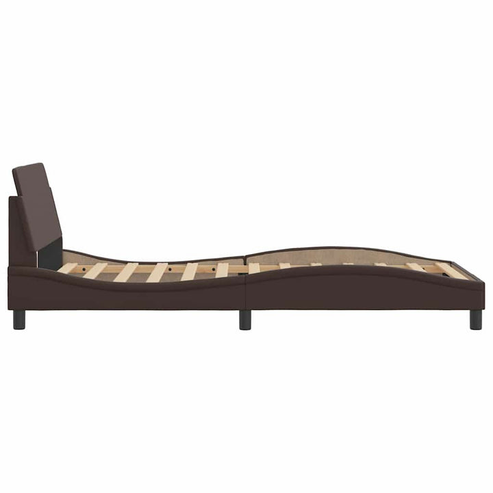 sengeramme Dover 100x200 cm kunstlæder brun