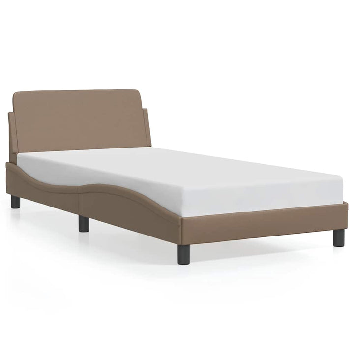 sengeramme Dover 100x200 cm kunstlæder cappuccinofarvet