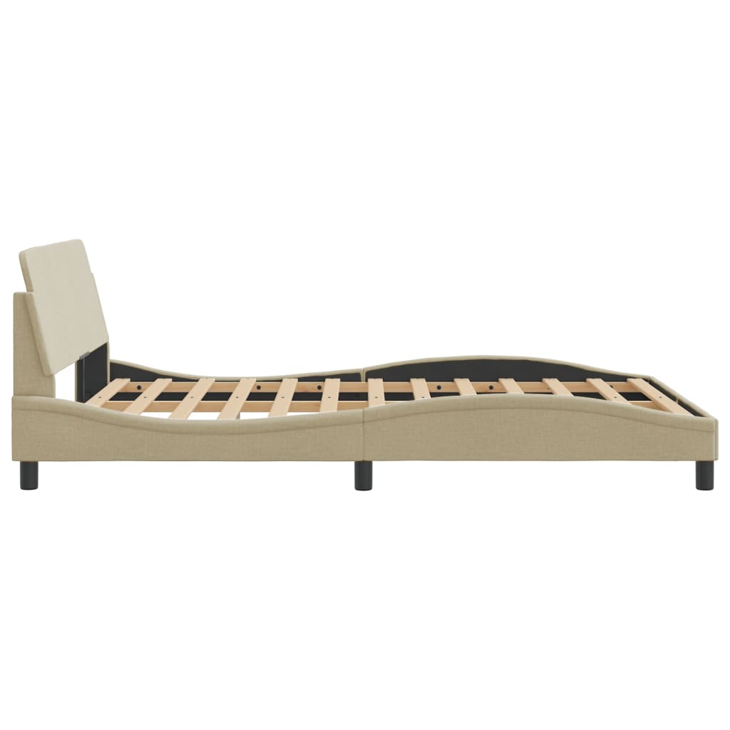 sengeramme Dover Creme 120x200 cm Stof