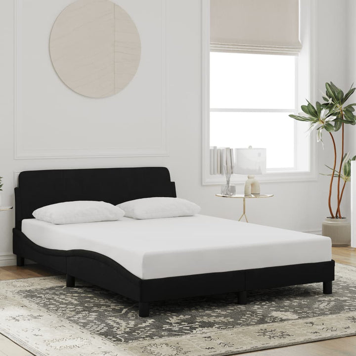 sengeramme Dover Sort 120x200 cm Fløjl