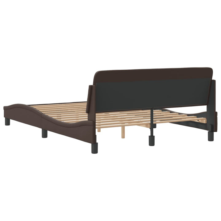 sengeramme Dover 120x200 cm kunstlæder brun