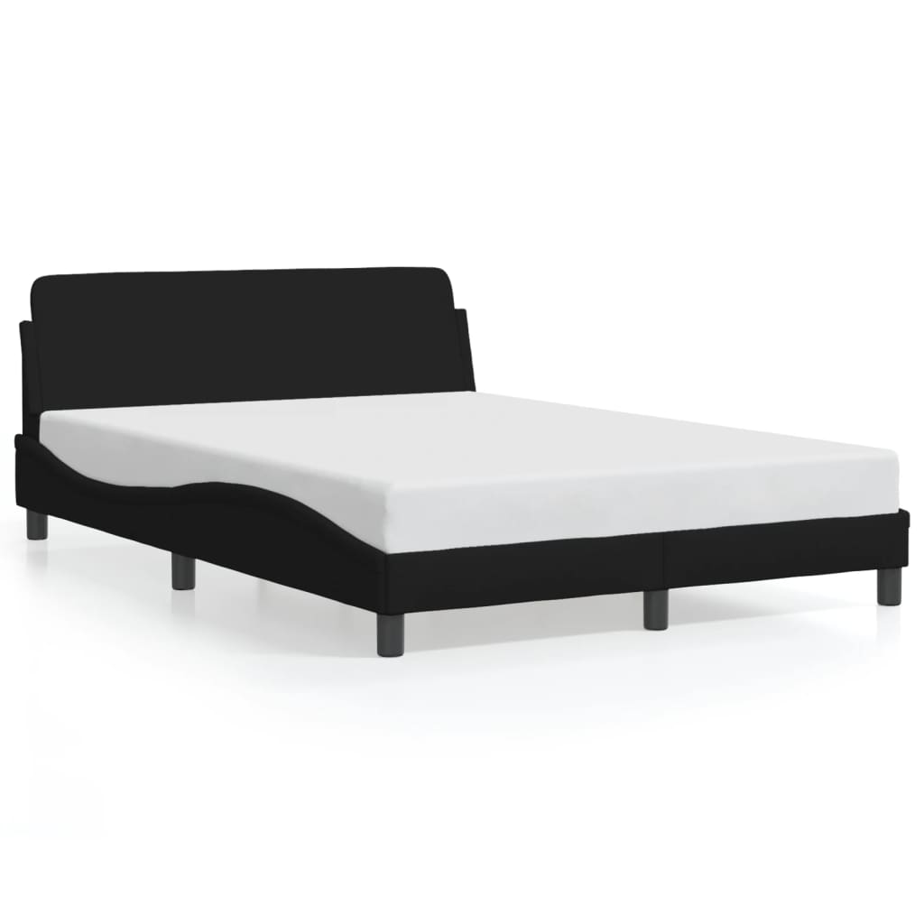 sengeramme Dover 140x190 cm stof sort