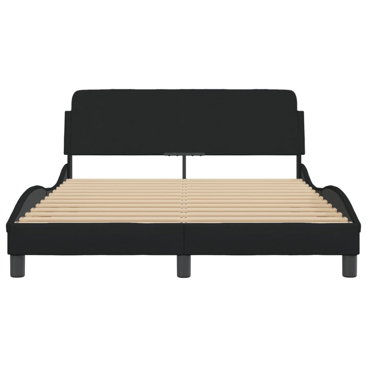 sengeramme Dover 140x190 cm stof sort