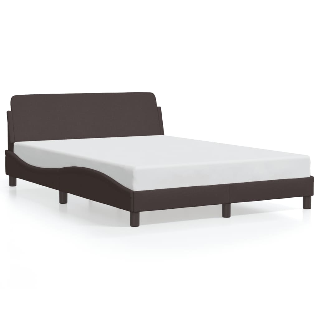 sengeramme Dover 140x190 cm stof mørkebrun