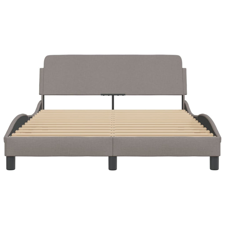sengeramme Dover 140x190 cm stof gråbrun