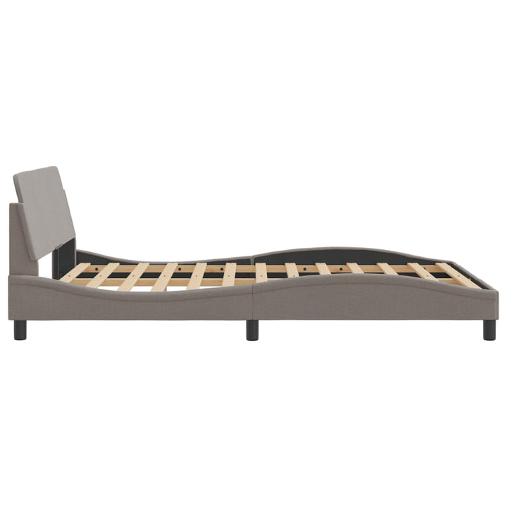 sengeramme Dover 140x190 cm stof gråbrun