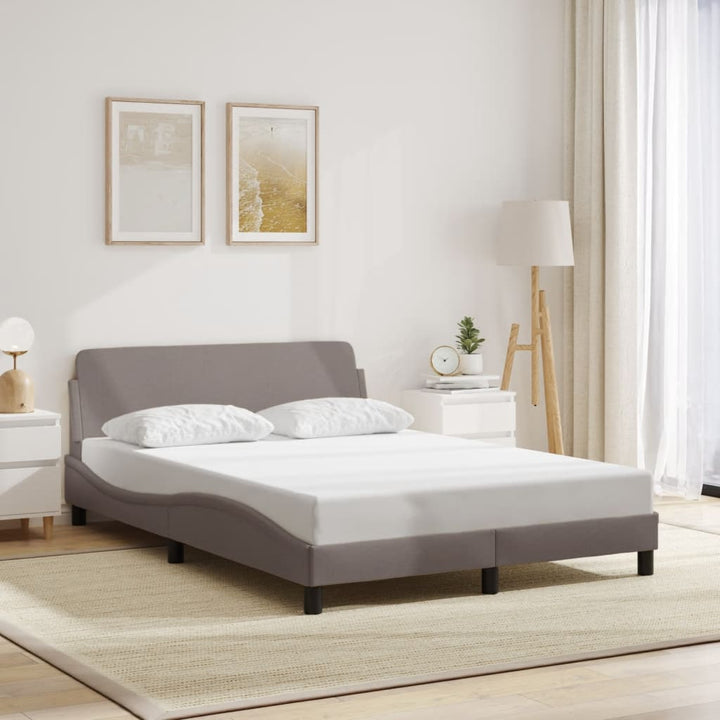 sengeramme Dover 140x190 cm stof gråbrun