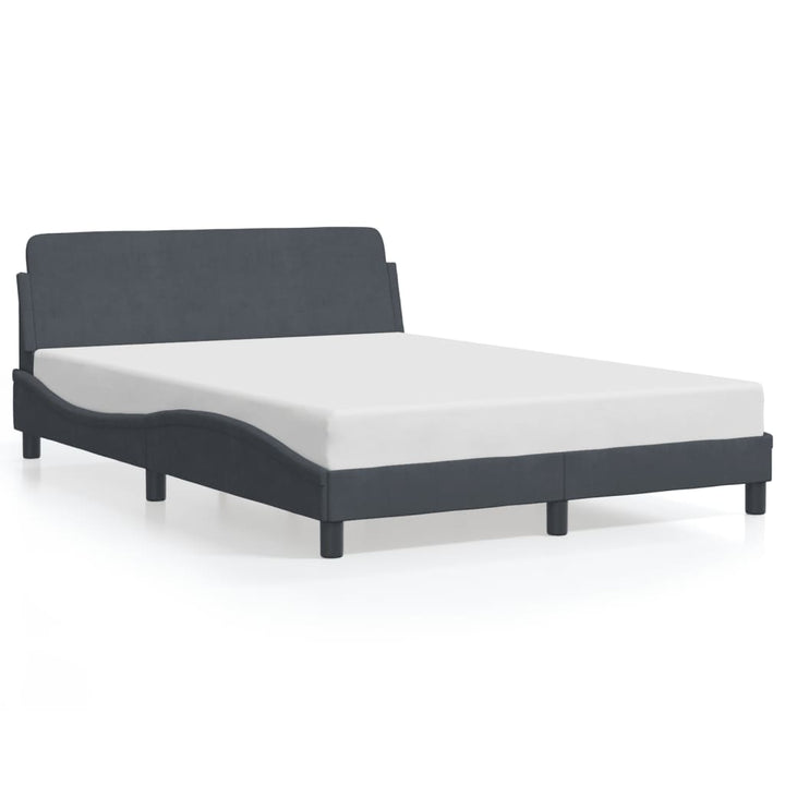 sengeramme Dover Mørkegrå 140x190 cm Fløjl
