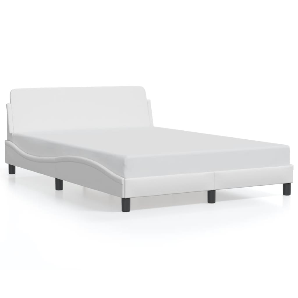sengeramme Dover 140x190 cm kunstlæder hvid