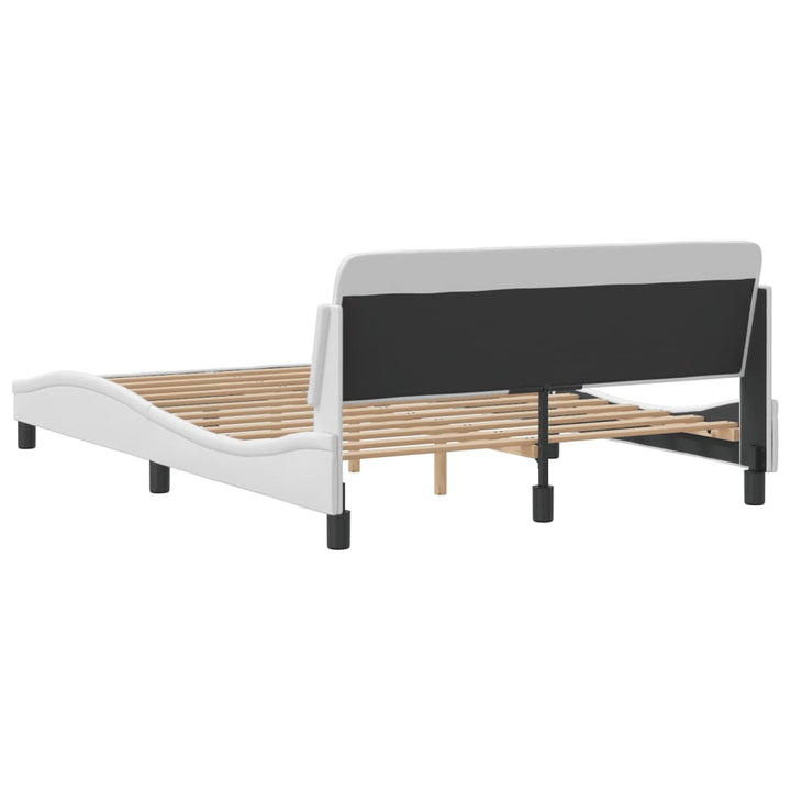 sengeramme Dover 140x190 cm kunstlæder hvid