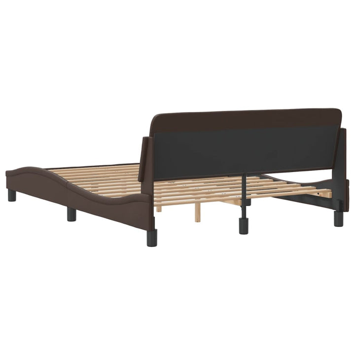 sengeramme Dover 140x190 cm kunstlæder brun