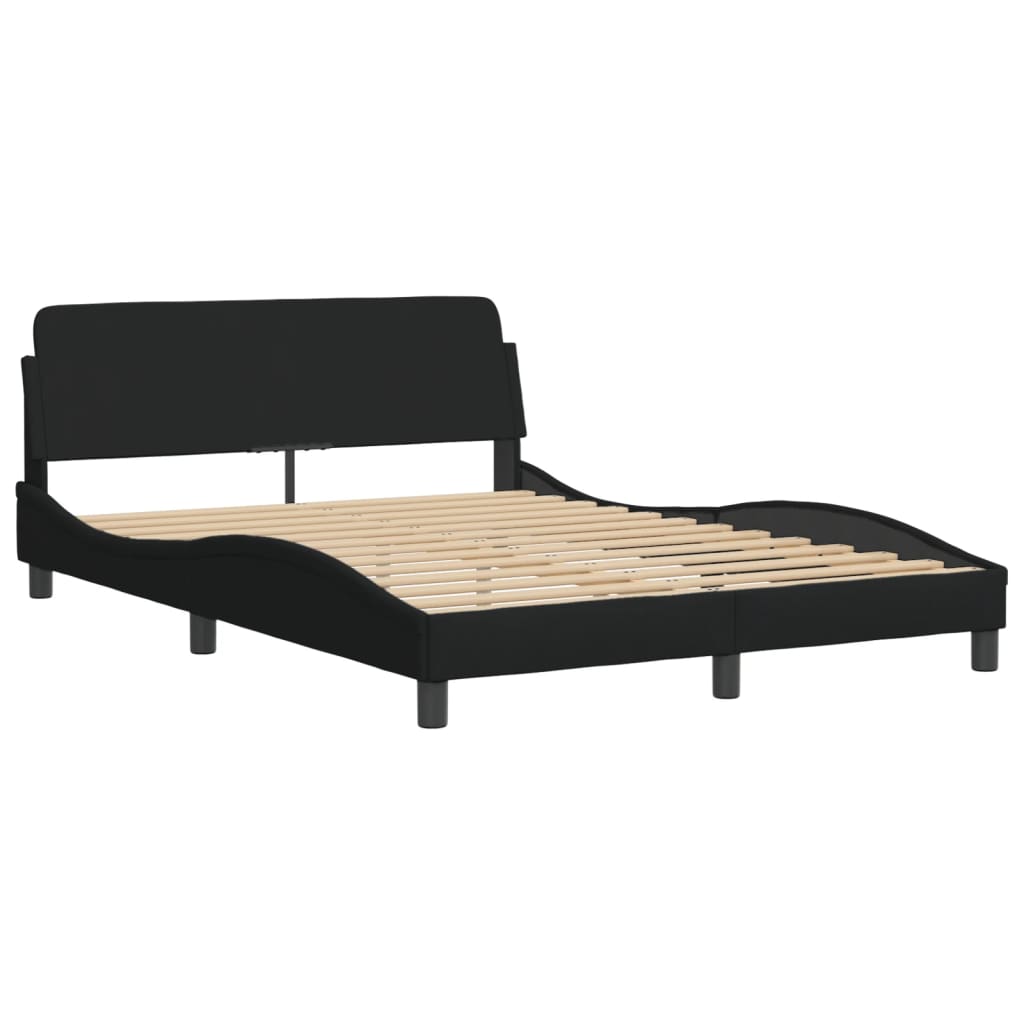 sengeramme Dover 140x200 cm stof sort