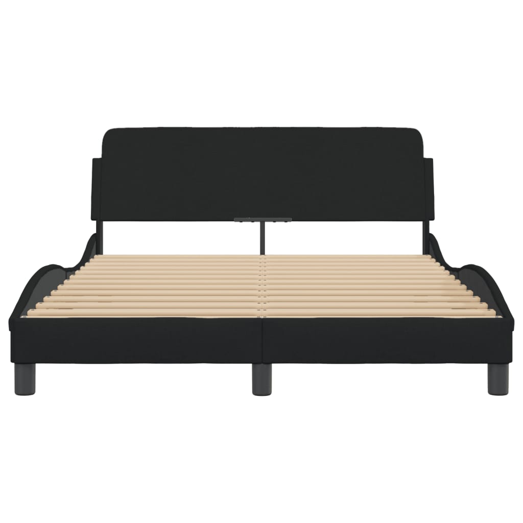 sengeramme Dover 140x200 cm stof sort