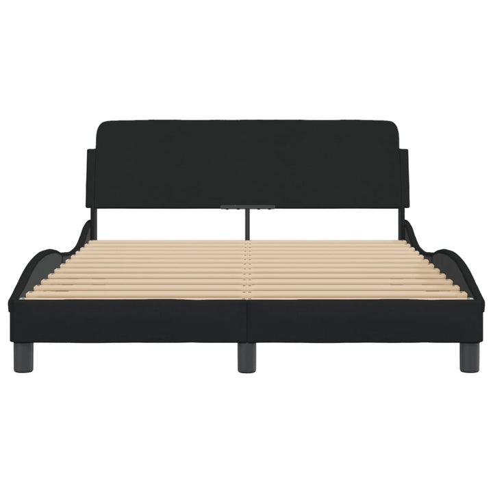 sengeramme Dover 140x200 cm stof sort