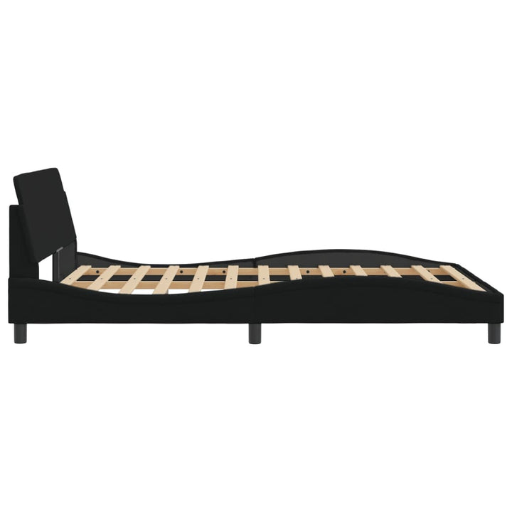 sengeramme Dover 140x200 cm stof sort