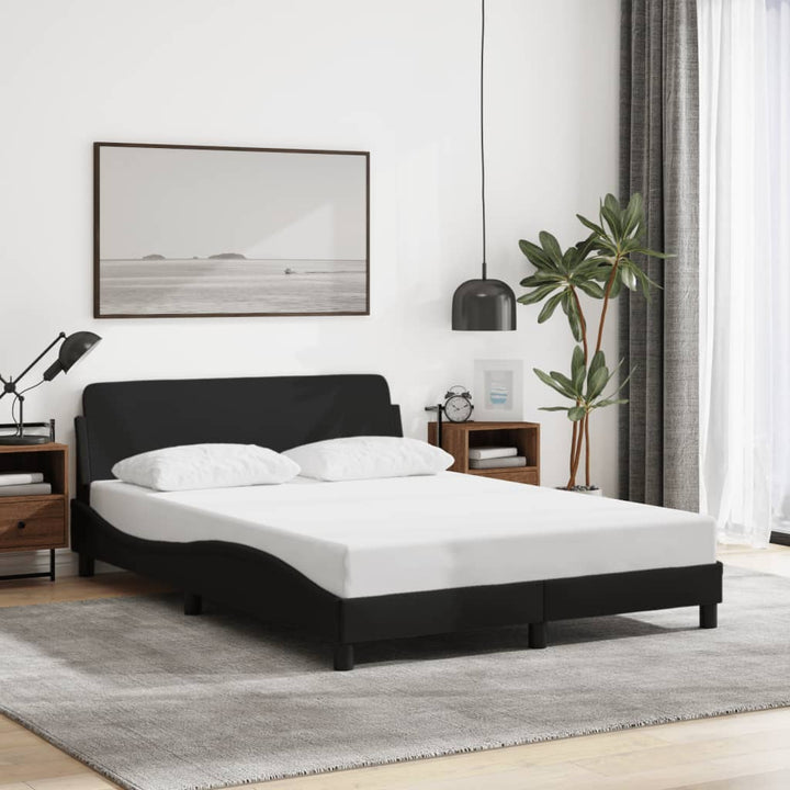 sengeramme Dover 140x200 cm stof sort