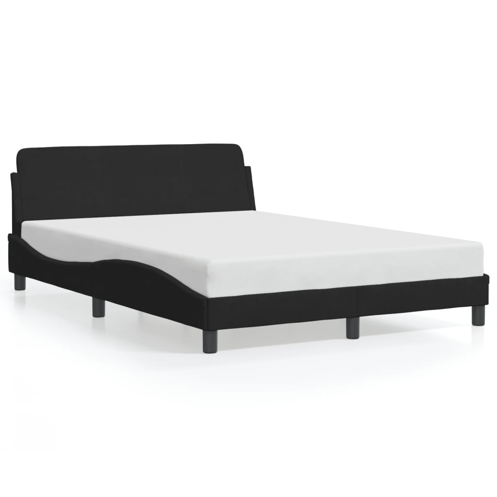 sengeramme Dover Sort 140x200 cm Fløjl