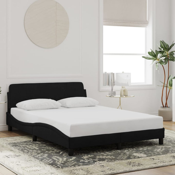sengeramme Dover Sort 140x200 cm Fløjl