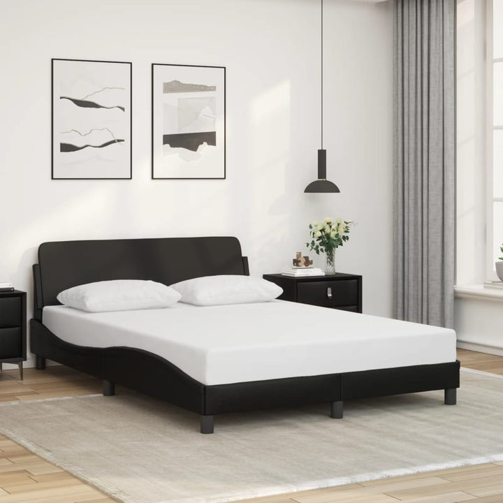 sengeramme Dover 140x200 cm kunstlæder sort