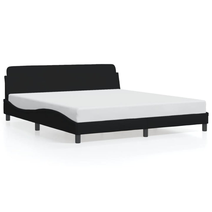sengeramme Dover 160x200 cm stof sort