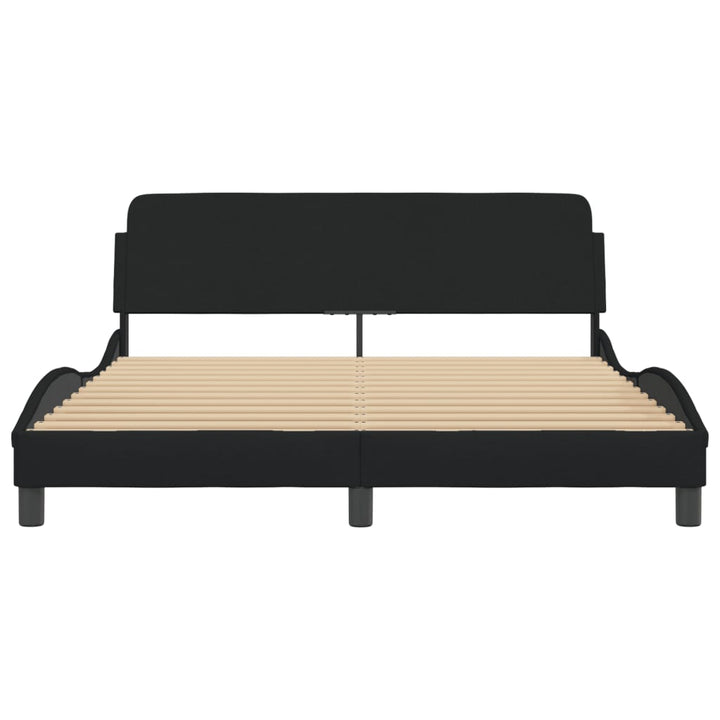 sengeramme Dover 160x200 cm stof sort