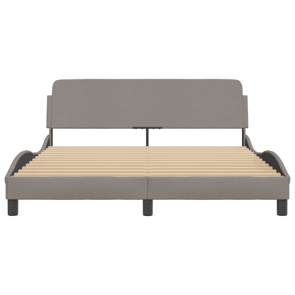 sengeramme Dover 160x200 cm stof gråbrun