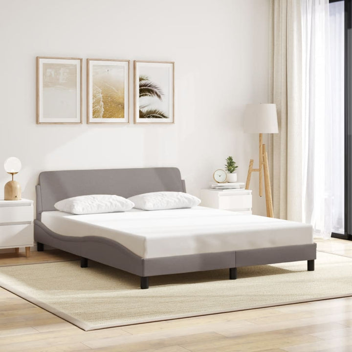 sengeramme Dover 160x200 cm stof gråbrun