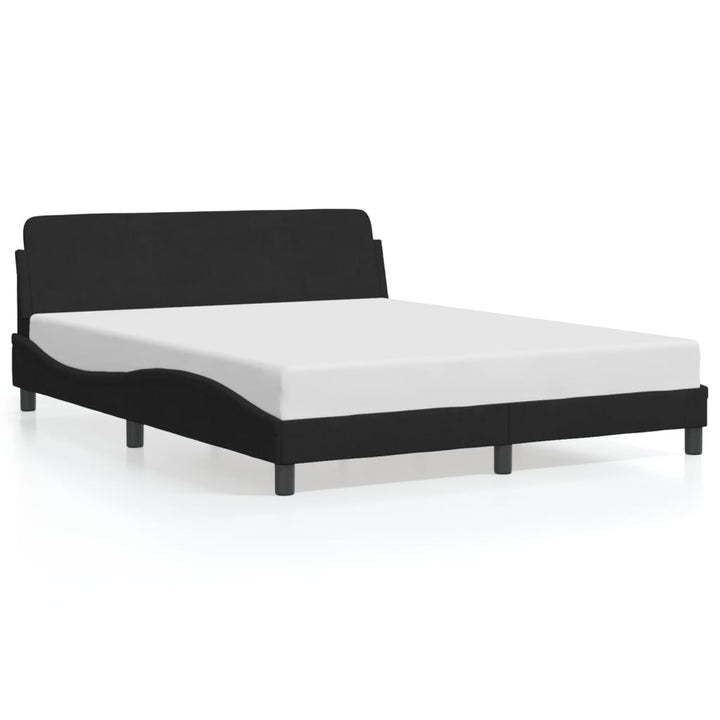 sengeramme Dover Sort 160x200 cm Fløjl