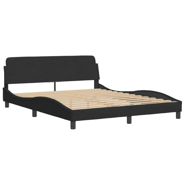sengeramme Dover Sort 160x200 cm Fløjl