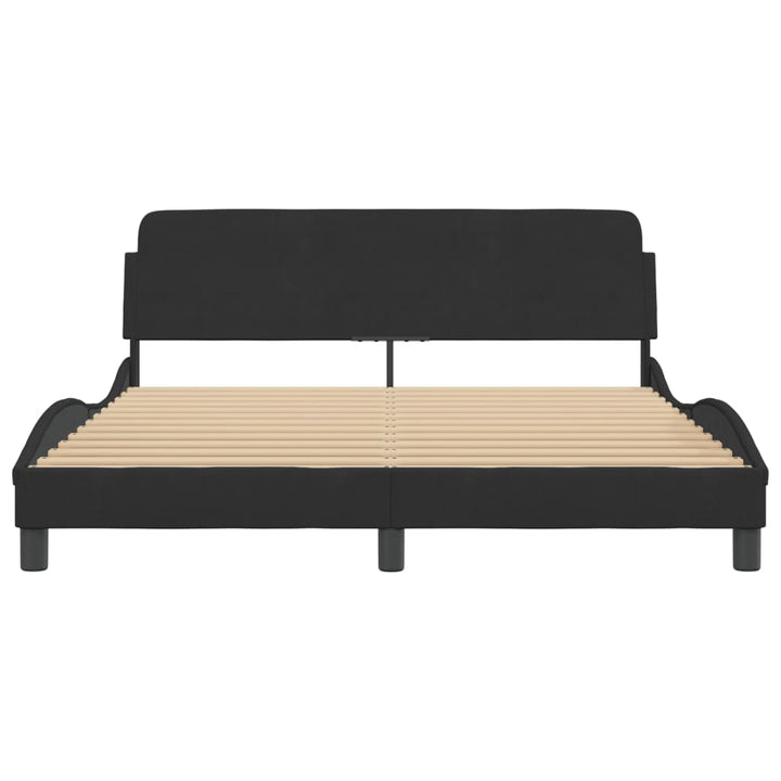 sengeramme Dover Sort 160x200 cm Fløjl