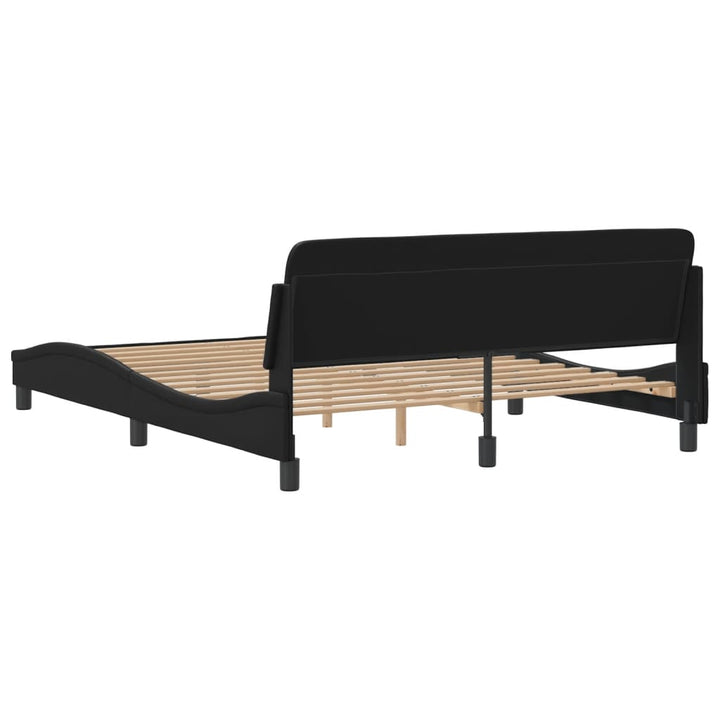 sengeramme Dover 160x200 cm kunstlæder sort
