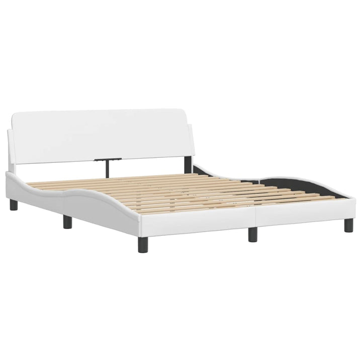 sengeramme Dover 160x200 cm kunstlæder hvid