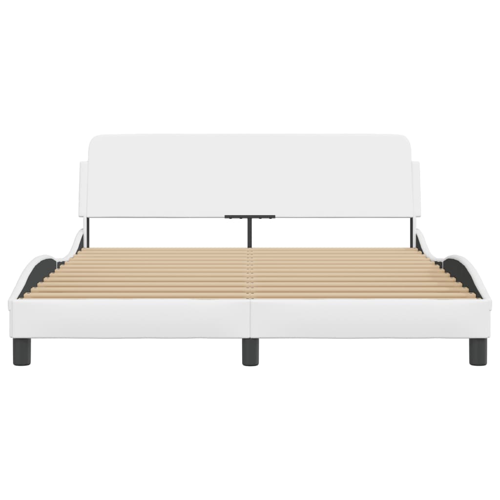 sengeramme Dover 160x200 cm kunstlæder hvid