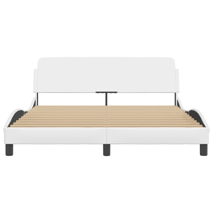sengeramme Dover 160x200 cm kunstlæder hvid