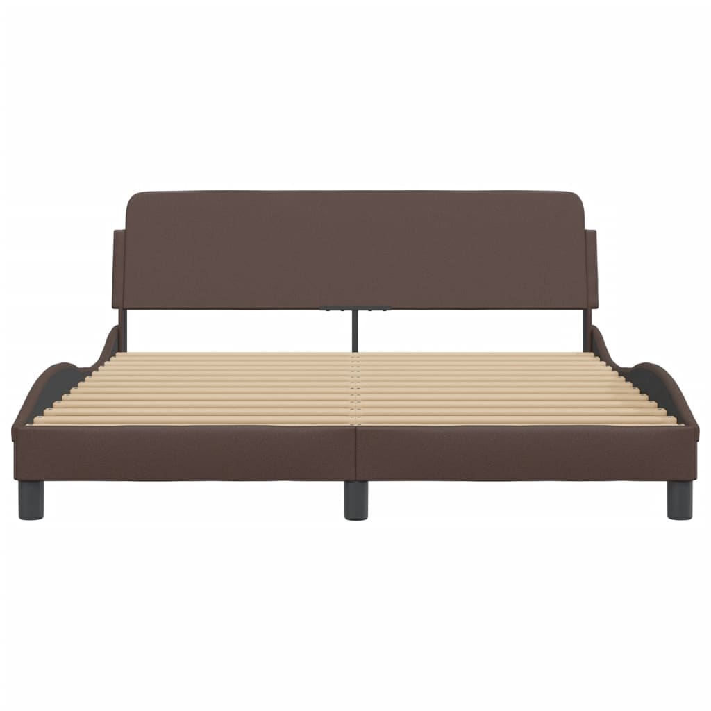 sengeramme Dover 160x200 cm kunstlæder brun