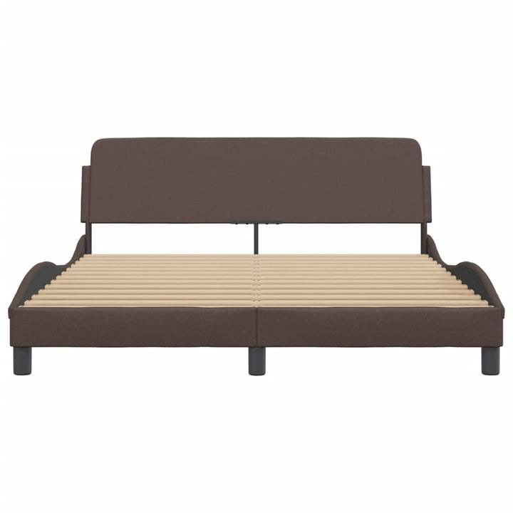 sengeramme Dover 160x200 cm kunstlæder brun