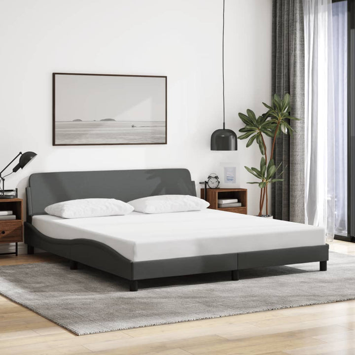 sengeramme Dover 180x200 cm stof mørkegrå