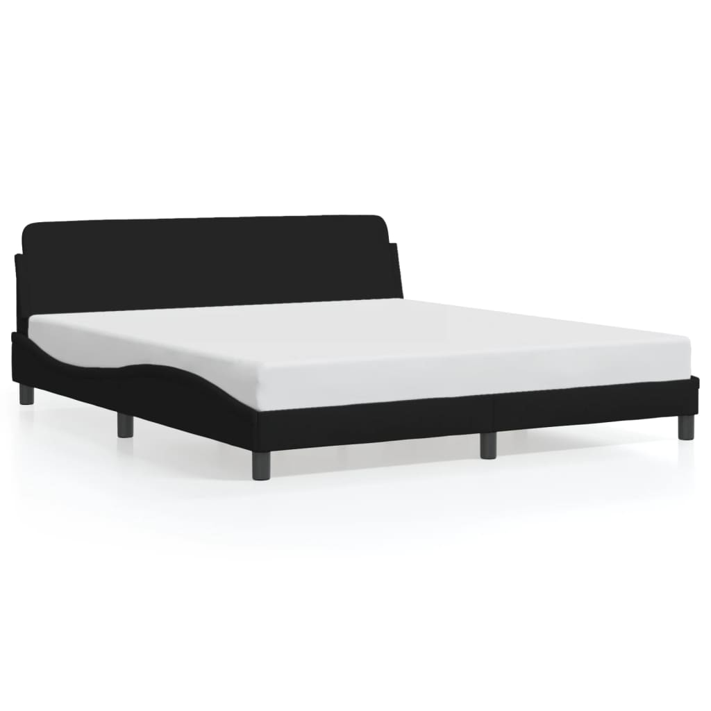 sengeramme Dover 180x200 cm stof sort