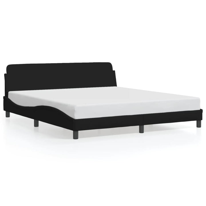 sengeramme Dover 180x200 cm stof sort
