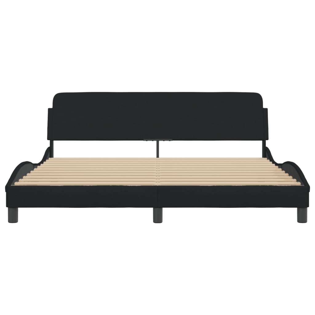sengeramme Dover 180x200 cm stof sort
