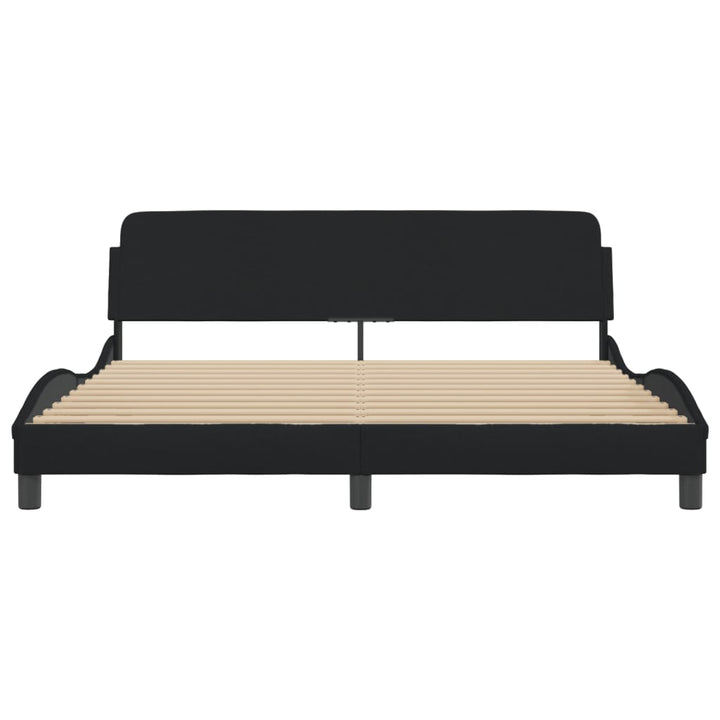 sengeramme Dover 180x200 cm stof sort