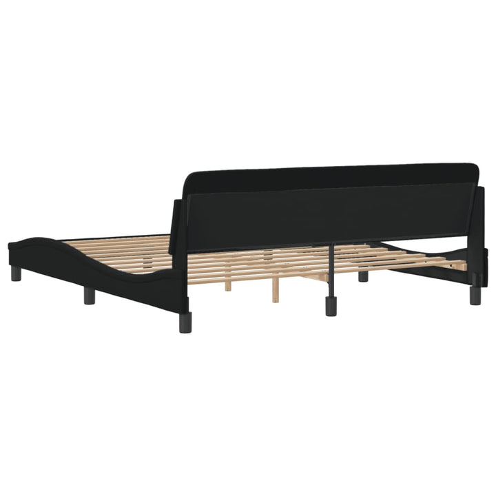 sengeramme Dover 180x200 cm stof sort